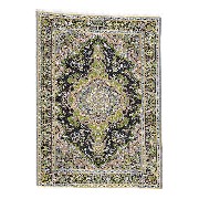 carpet beige/blue miniature 1:12