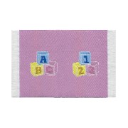 chlidren carpet pink miniature 1:12