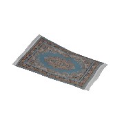 carpet blue miniature 1:12
