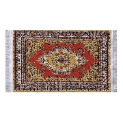 carpet red miniature 1:12