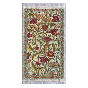 carpet beige flowers miniature 1:12