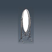 brass mirror stand antique finish black miniature 1:12