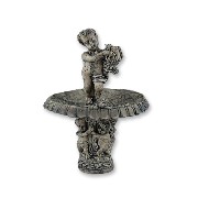 garden fountain with cherubs miniature 1:12