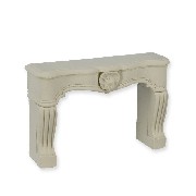 fireplace louis xv white miniature 1:12