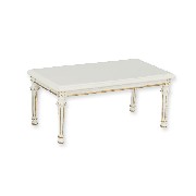 tea table ivory-gold miniature 1:12