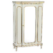 wardrobe with mirror ivory-gold  Trianon collectible furniture 1:12