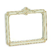 mirror ivory-gold miniature 1:12