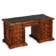 desk walnut  Trianon collectible furniture 1:12