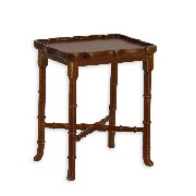 side table walnut miniature 1:12