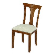 dine chair walnut miniature 1:12