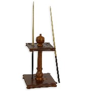 queue rack walnut miniature 1:12