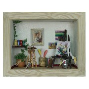 showcase (kit) artist painter miniature 1:12