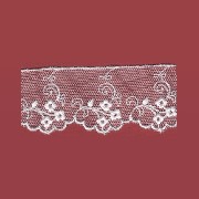 embroidered tulle white miniature 1:12