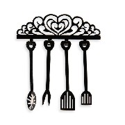 floral kooking kitchen set 4 pcs miniature 1:12