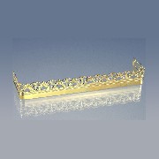 fireplace fender gold miniature 1:12