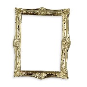 brass frame gold Miniature 1:12