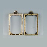 brass frame bamboo gold miniature 1:12