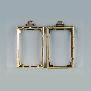 brass frame bamboo antique miniature 1:12