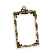 brass frame bamboo antique Miniature 1:12
