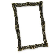 brass frame antique miniature 1:12