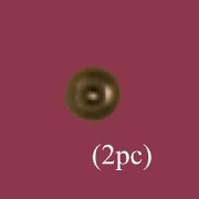 2 brass knobs miniature 1:12