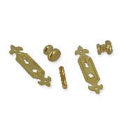 door knob and plate miniature 1:12