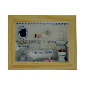 little showcase set, bathroom miniature 1:12
