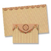 wallpaper pink stripes for dollhouses 1:12