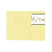 wallpaper - daisy green border -plaisley miniature 1:12