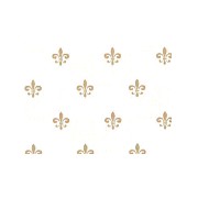 wallpaper + princess fleur de lys beige miniature 1:12