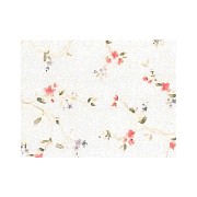 red flower print wallpaper miniature 1:12