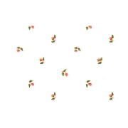 wallpaper imp. small cherries beige background miniature 1:12