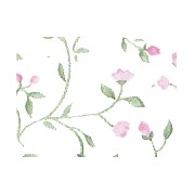 pink flower foliage print wallpaper miniature 1:12