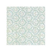 blue medallion print wallpaper miniature 1:12