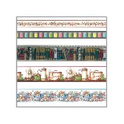 puppy friezes, book, kitchen, flowers, coil miniature 1:12