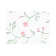 pink floral wallpaper miniature 1:12