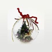 christmas bauble christmas tree and big horse miniature 1:12
