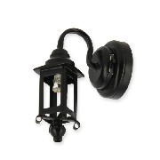 led wall light black for dollhouses 1:12