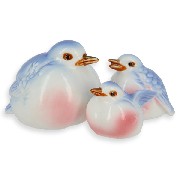 3 pc. family bone china set: bird 1:12