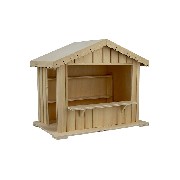 christmas dollhouse barewood miniature 1:12