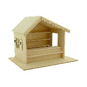 x'mas house brewood in kit miniature 1:12
