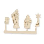 4 nativity figures miniature 1:12