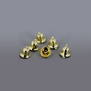 6 gold bells miniature 1:12