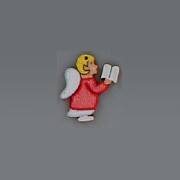 mini item wood angel book miniature 1:12
