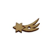 mini wooden star miniature 1:12