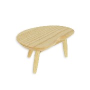 tea table ashwood varnish miniature 1:12