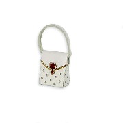 handbag triangle white miniature 1:12
