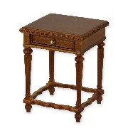 side table walnut miniature 1:12