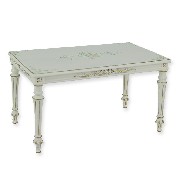 table louis xvi ivory flowers miniature 1:12