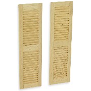 2 large louvered shutters miniature 1:12